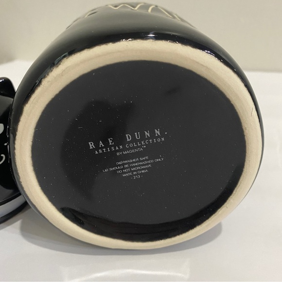 Rae Dunn Cat Beware tall storage ceramic canister - halloween - holiday - Picture 8 of 11